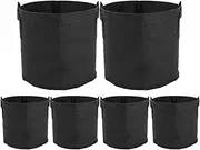 ValueHall Grow Bags Thickened Nonwoven Aeration Fabric Pots Plant Grow Bags Plant Pots with Handles V8020 (6 Pack- 10 Gallons)