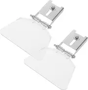 CANIGHT 1 Set Protective Glass Dustproof Board For Work Protector Plastic Guard Shield Angle Eyeshield Replacement Kit Bench Grinders Shield Practical Bench Eyeshield Plastic Transparent