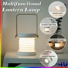 Folding Foldable LED Lantern Bedside Night Light Portable Table Desk Lamp Gift