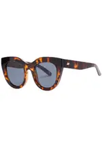 LE Specs Air Heart Round Cat-eye Sunglasses - Havana ONE SIZE