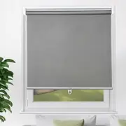 [YCUHEN] Cordless Roller Shades Pull Down Window Blinds Room Darkening Rolled Up Shades with Push-Pull Rod for Home and Office Bedroom Bathroom Living Room