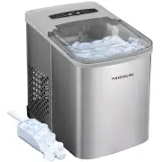 26 Lbs per Day Portable Compact Ice Maker Machine, Stainless