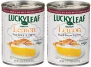 Lucky Leaf Lemon Pie Filling Premium Fruit Topping 22 oz (2 Cans)