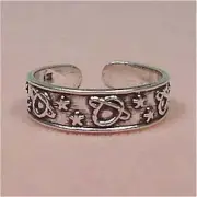 Sterling Silver - Saturn & Star Toe Ring (TR104)