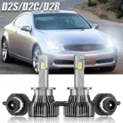 For 2005 Infiniti G35 Low Beam D2S 6000K Xenon White Headlight Bulbs Qty 2
