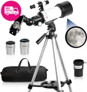 Telescopes for Kids and Beginners 70mm Aperture 400mm AZ Mount: