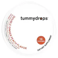 在飛比找iHerb優惠-[iHerb] Tummydrops 雙薑錠劑，桃子味，18