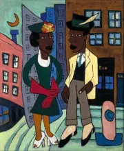 Louise Going Out : William H. Johnson : 1930 : Archival Quality Art Print