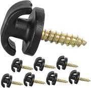 Cabilock 8Pcs Auto Boot Hooks for Cargo Net Versatile Metal Car Hook Mounting Points Easy Installation Flat Upright Use Compatible with Various Car Models for Trunk Storage