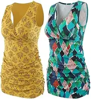 [COLOMI] Maternity Nursing Tank Top Women Maternity Pajama Tops Nursing Cami Sleep Bra for Breastfeeding