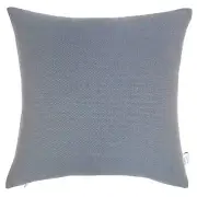 100% Premium Cotton Home Decor Cushion/Throw Pillow (With Insert) Blueish Grey