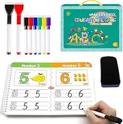 Handwriting Practice Book for Kids,40 Page Numbers Letters Practicing Book,Kindergarten Preschool Learning Activities for 3 4 5 6 Year Old,Learning & Education Montessori Toys for Kids Boys Girls