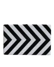 Dolce & Gabbana Sequin Chevron Clutch Women Blackwhite Clutch Bags
