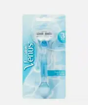 Gillette Venus Smooth 3 Blade Single Razor NWT Blue Disposable