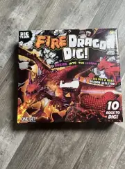 Fire Dragon Dig, Excavate 10 Dragons From Eggs, With Tool NEW IN BOX )