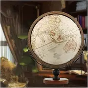Globe Retro HD 12-Inch Rotating World - Educational Mini for Kids & Adults - Perfect Desktop Office Decoration