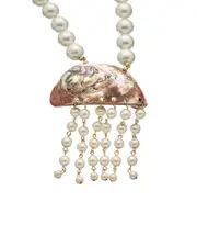 Kenneth Jay Lane 18K Plated 6-10mm Pearl Pendant Necklace