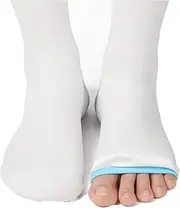 Anti Embolism Thigh High Compression Stockings (Pair), Unisex Ted Hose Socks, 15-20 mmHg Moderate Level