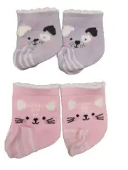 Cabbage Patch Kids Doll Socks Pink Lavender 2 Pair CPK Original doll Only