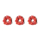 3x AFL Sydney Swans Scrunchie 10cm Ponytail Women/Girls Hair Tie/Band Accessory