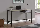 22 Taupe and Black Computer Desk