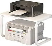Printer Stand,Small Desktop Storage Shelves,Home Office Desk Organizer,for Desk Home Office Scanner Fax Boo(White,57x34x38cm)