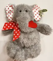 Bearington Baby Love Heart red Elephant Plush Stuffed Animal 14" hugh loves you