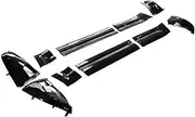 Gloss Black Door Trim Panel Rocker Panel Winglet Side Skirts Extension Lip Compatible for Land Rover Defender 2022 2023 Body Kit