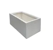 Outdoor Garden Patio Planter Pot Rectangle Large Trough planter Box White 1mL