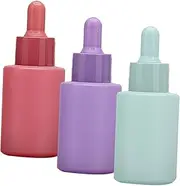 FRCOLOR 3Pcs Portable Dropper Bottles Multi Use Essential Oil Containers Refillable Travel Vials for Outdoor Use and Handmade Mixing