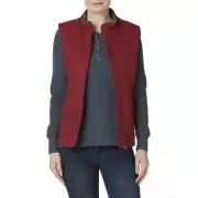 Wolverine Sherpa Lined Vest Belmont Quilted - Women's Medium Red