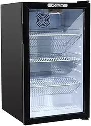 Kolner 100L Mini Bar Fridge Glass Door Beverage Cooler Drinks Refrigerator