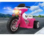 ALFORDSON Kids Ride On Motorbike Car Motorcycle Electric Pink