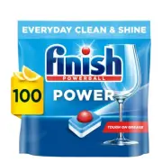 1 x 100pk Finish Powerball Quantum Dishwashing Tabs Lemon Sparkle