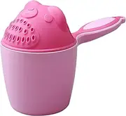 Baby Bath Water Pourer, Cartoon Bear Rinser Cup with Handle, Multi-Use Scoop for Infant Toddlers Eyes Protection