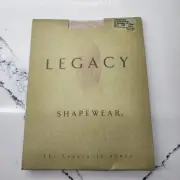 Legacy Legwear QVC Pantyhose Size E Shaper Up Body Coolmax Nude Spandex