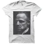 T 恤 MARLON BRANDO THE GODFATHER WHITE THE HAPPINESS 有一個我的 T