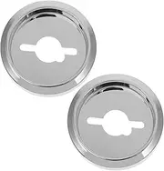 PHENOFICE 2pcs Gas Stove Control Knob Base Electroplated for Smooth Rotation Quick Installation Compatible Kitchen Cooktop and Oven Versatile Kitchen Accessory
