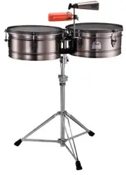 Pearl Marc Quinones Signature Timbales 14x7" & 15x7" Steel Shells +Stand Dealer