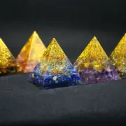 Tree of Life Crystal Orgone Pyramid, Reiki Healing Chakra Meditation Orgonite
