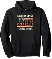 [VidiAmazing] 18th Vintage Birthday 18 Years Old Birthday Decoration Funny Pullover Hoodie ds617