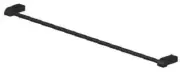 Abey PARK AVENUE SINGLE TOWEL RAIL 760mm Adjustable MATTE BLACK LSTR-B