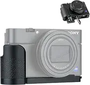 JJC Metal Hand Grip for Sony RX100 & Mark VI VA V IV III II (RX100 M6 M5A M5 M4 M3 M2) Anti-Slip Holder, w/Battery Memory Card Compartment Opening & Speaker Hole, Replace Sony AGR2 Attachment Grip