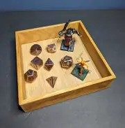 Red Oak and Cherry Dice / Valet Tray