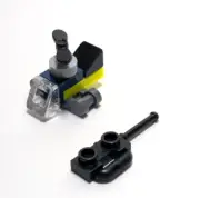Lego - Minifigure Utensil - Toy Helicopter, Dark Blue, Yellow, Black