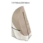 Patio Hanging Egg Chair Cover, Outdoor Single Seat Egg Chair with Stand Cover