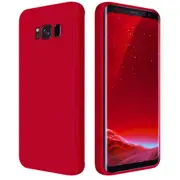 MCC For Samsung Galaxy S8+ Plus Soft Liquid Silicone Shockproof Case Cover G955 [Red]