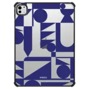 iPad Pro 11-inch (M4) iPad Impact Case Blue Shapes by Poketo