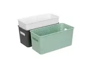 3x Boxsweden Logan Basket 31cm Home Office Storage Organiser Containers Assort.