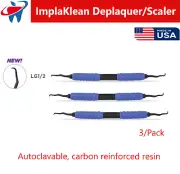 Dental LG 1/2, Langer ImplaKlean™ Implant Improved Deplaquer Scaler Set, 3/pack